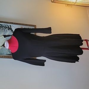 NWOT Black Fit and Flare Dress